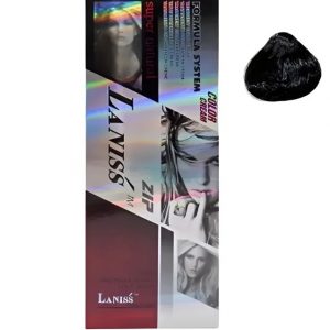 Laniss Colour ZIP Professional Hair Dyeing Cream (Natural Black - Shade 2/0)